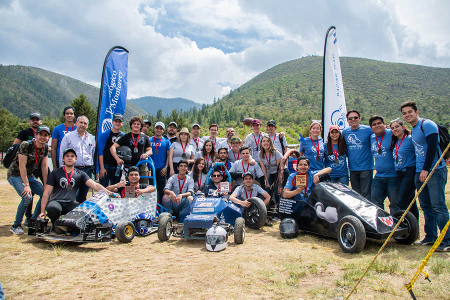 Equipos del Tecnológico de Monterrey en la Gravity Race Car