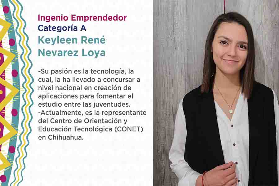 Keylen  Nevárez ganadora del Premio Estatal de la Juventud