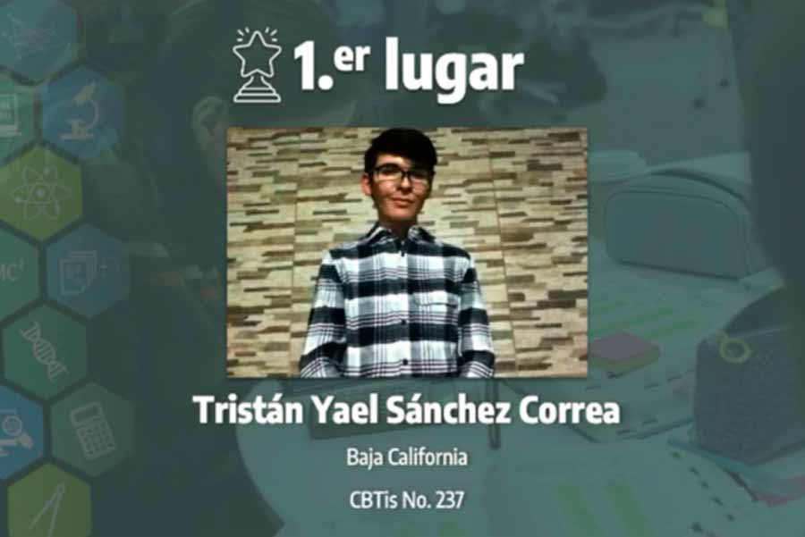 Tristán Sánchez, ganador categoría Física, 16 Concurso Internacional de Ciencias