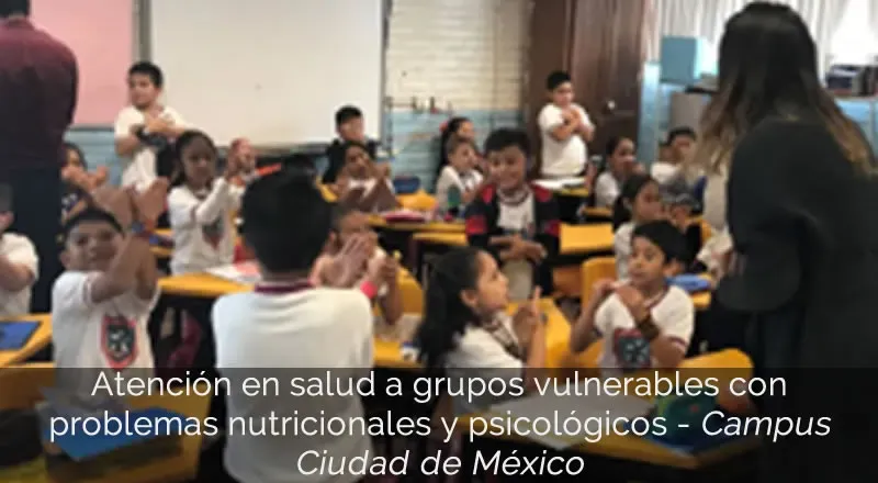 Atención en salud a grupos vulnerables con problemas nutricionales y psicológicos