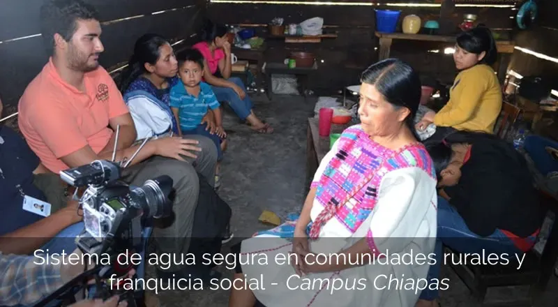 Sistema de agua segura en comunidades rurales y franquicia social