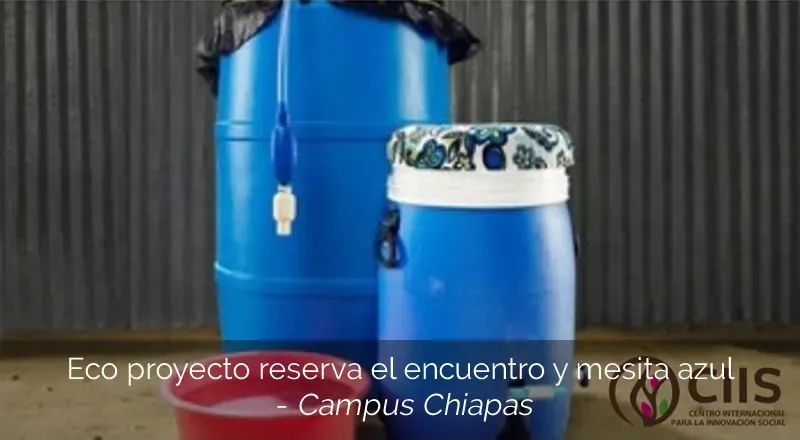 Eco proyecto reserva el encuentro y mesita azul