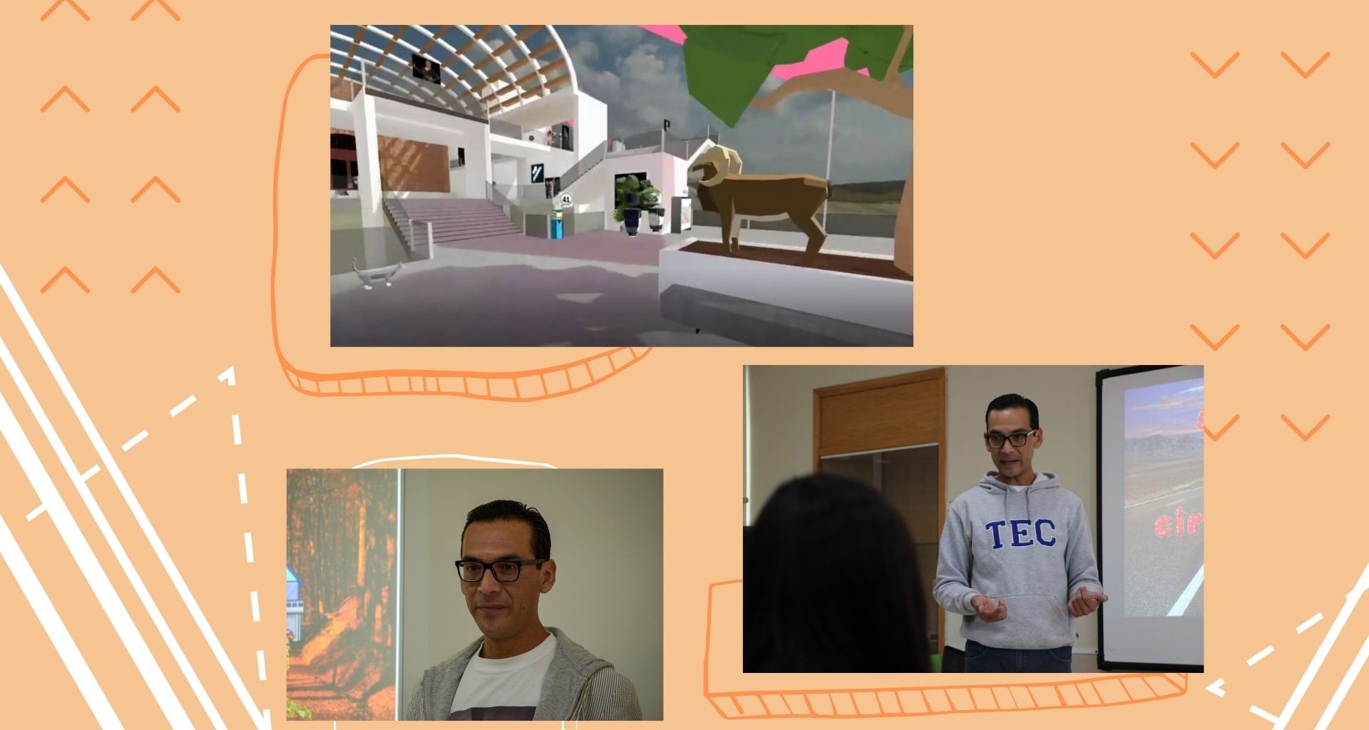 Profesor Tec recrea su campus de manera virtual para revivir los mejores momentos de sus estudiantes de sexto semestre.