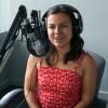 Paulina Aranda, alumna de la PrepaTec Cuernavaca, hace doblaje